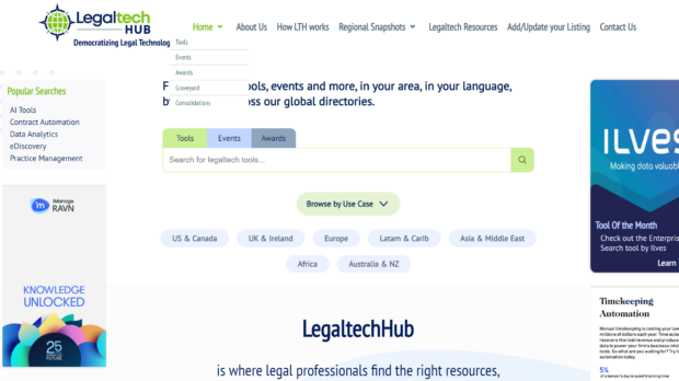 Legaltechub.com Dashboard