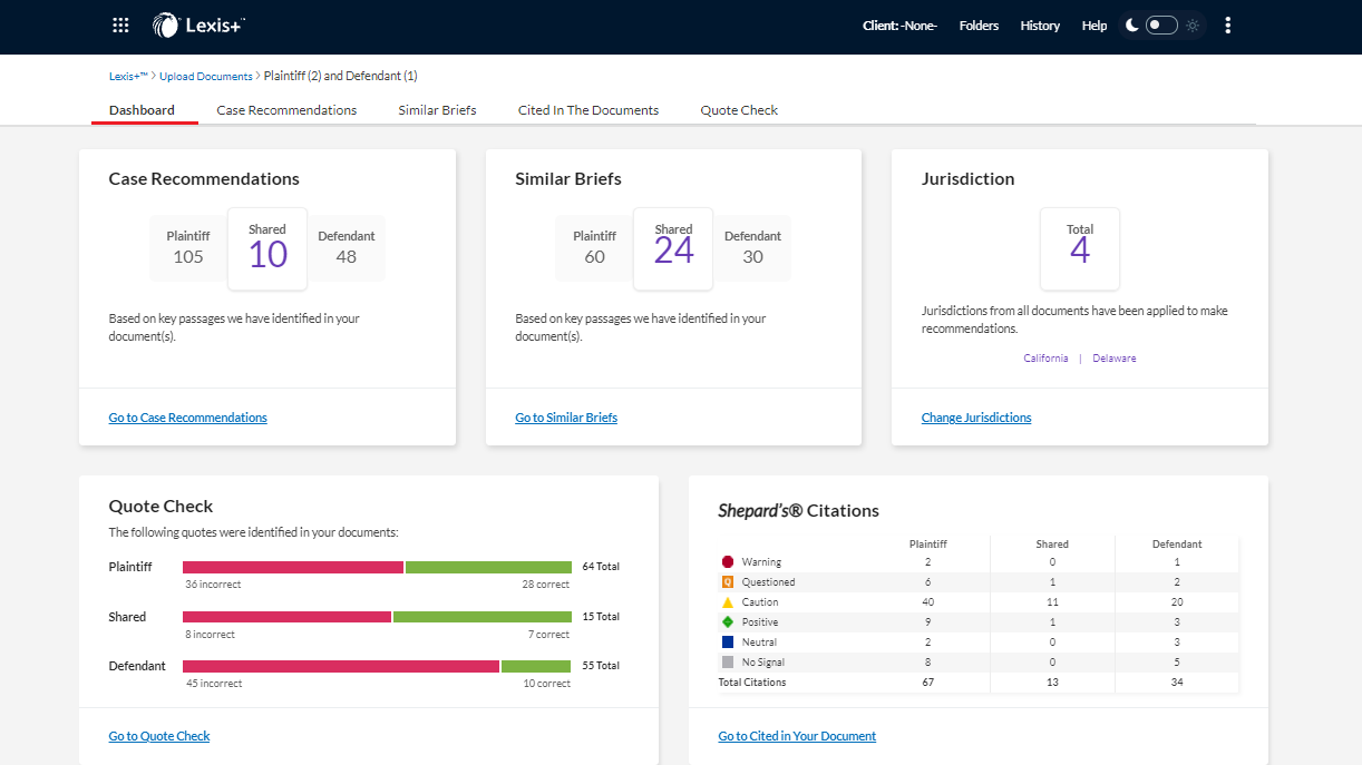 New ‘Judicial Brief Analysis’ from LexisNexis Allows Lawyers to Compare Up to Six Briefs at Once